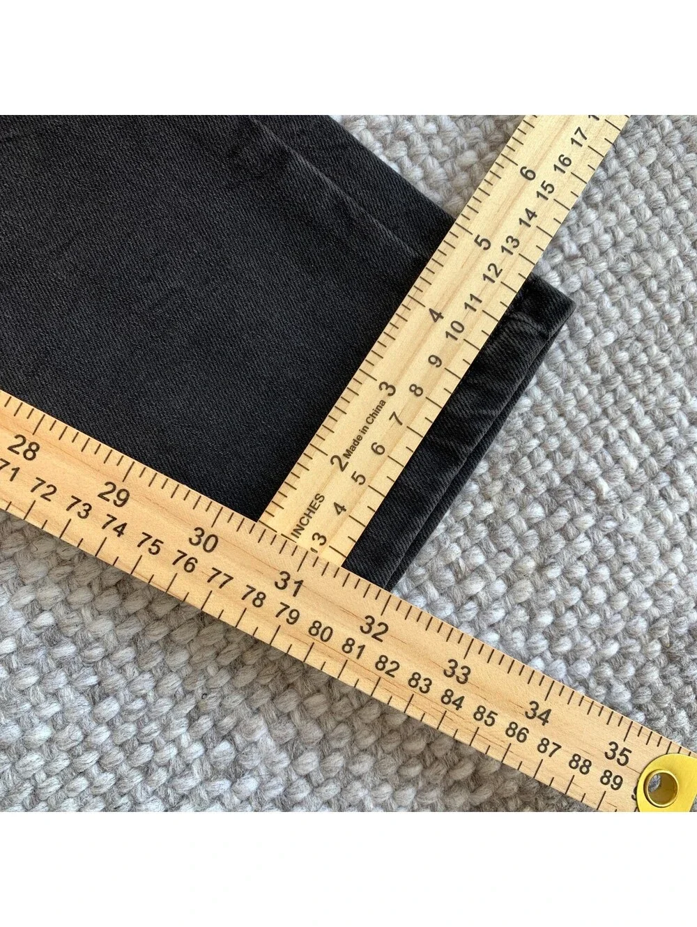 Represent Men's Essential Rust Slim Jeans Size 30 Black